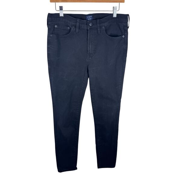 J. Crew Denim - J. Crew Black Mid-Rise Skinny Ankle Fit Jeans Stretch Pockets Size 30